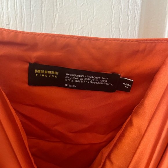 Finesse Satin Cowl Neck Maxi Dress in Burnt Orange - Picture 2 of 5